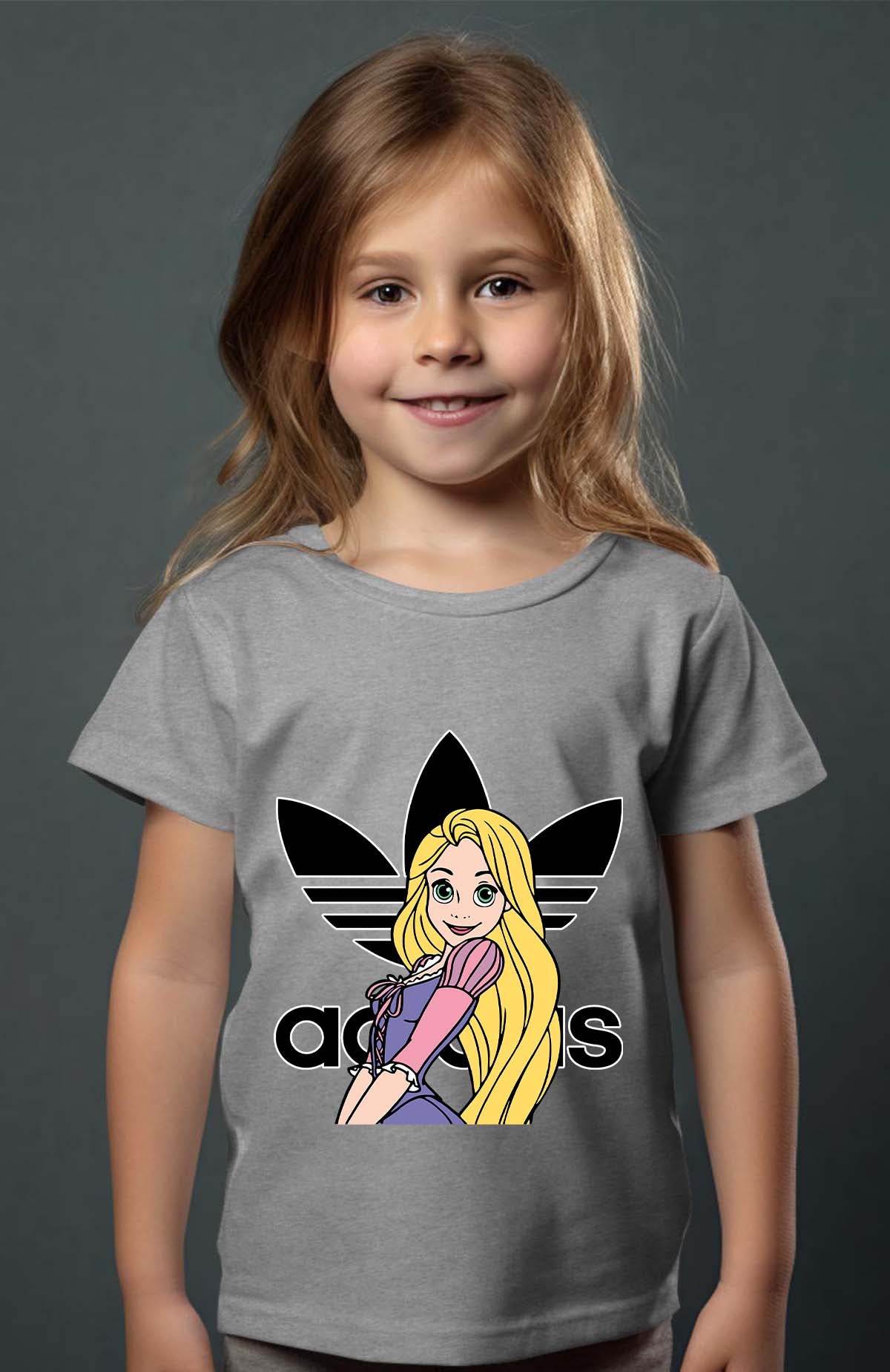 COULEUR:Gris|T-shirt Fille | raiponse adidas Gris