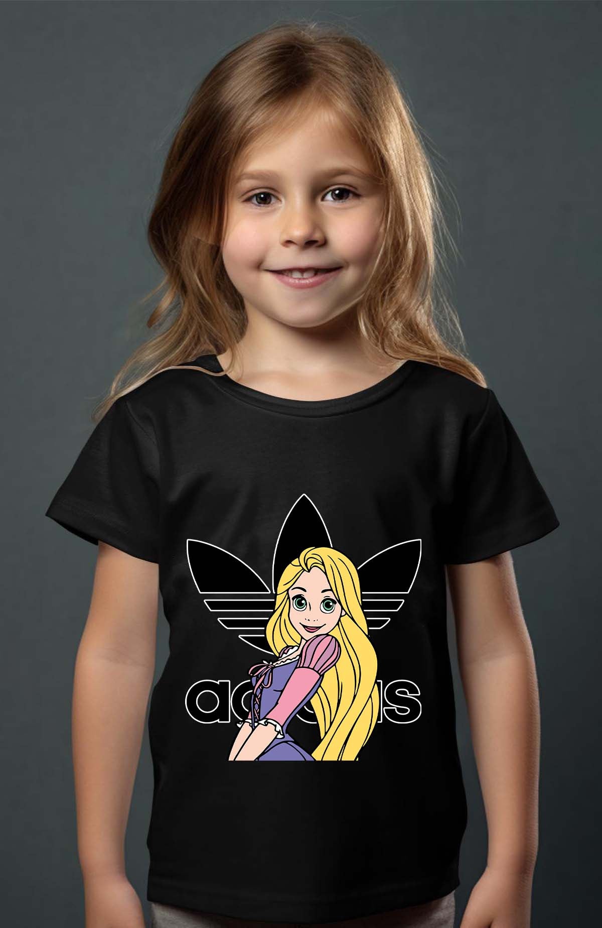 COULEUR:Noir|T-shirt Fille | raiponse adidas Noir