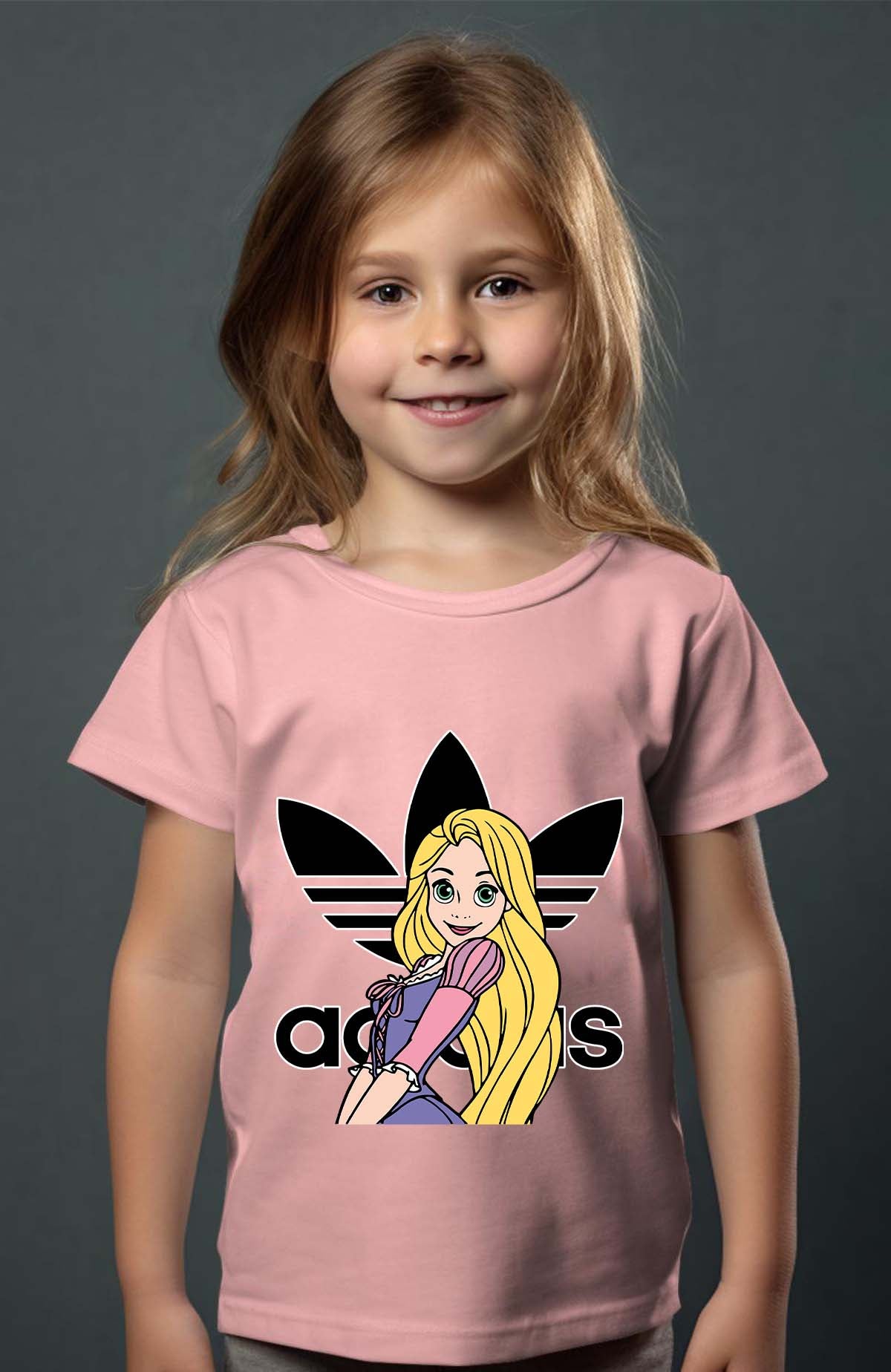COULEUR:Rose|T-shirt Fille | raiponse adidas Rose