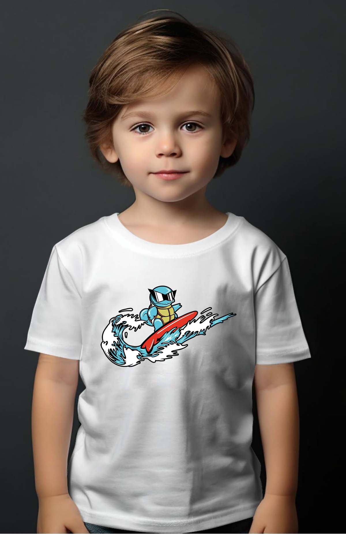 COULEUR:Blanc|T-shirt Garçon | scarap Vague Blanc