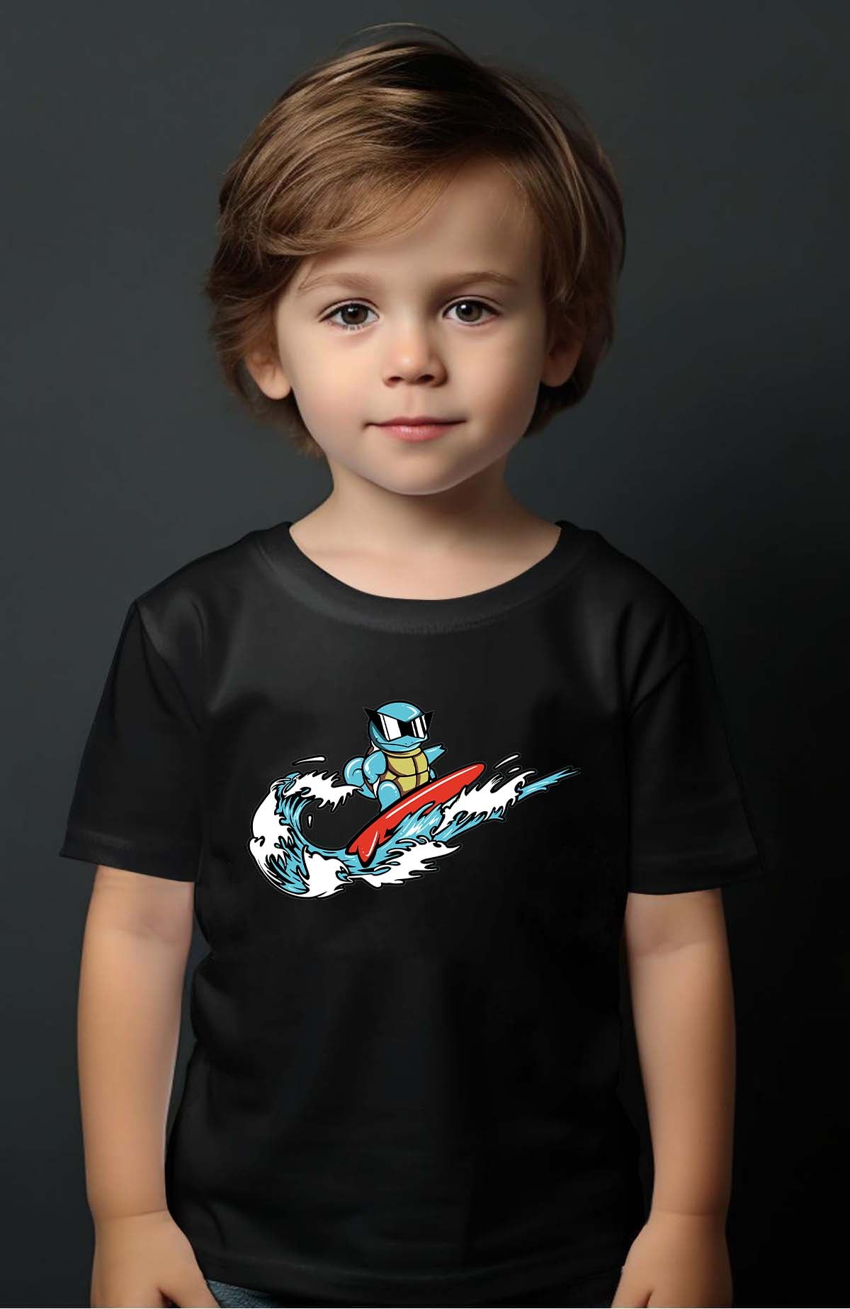 COULEUR:Noir|T-shirt Garçon | scarap Vague Noir