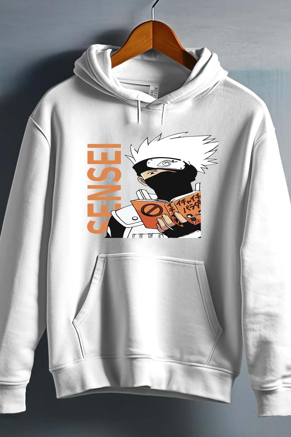 COULEUR:Blanc|Sweat Capuche Garçon | sensei naruto Blanc