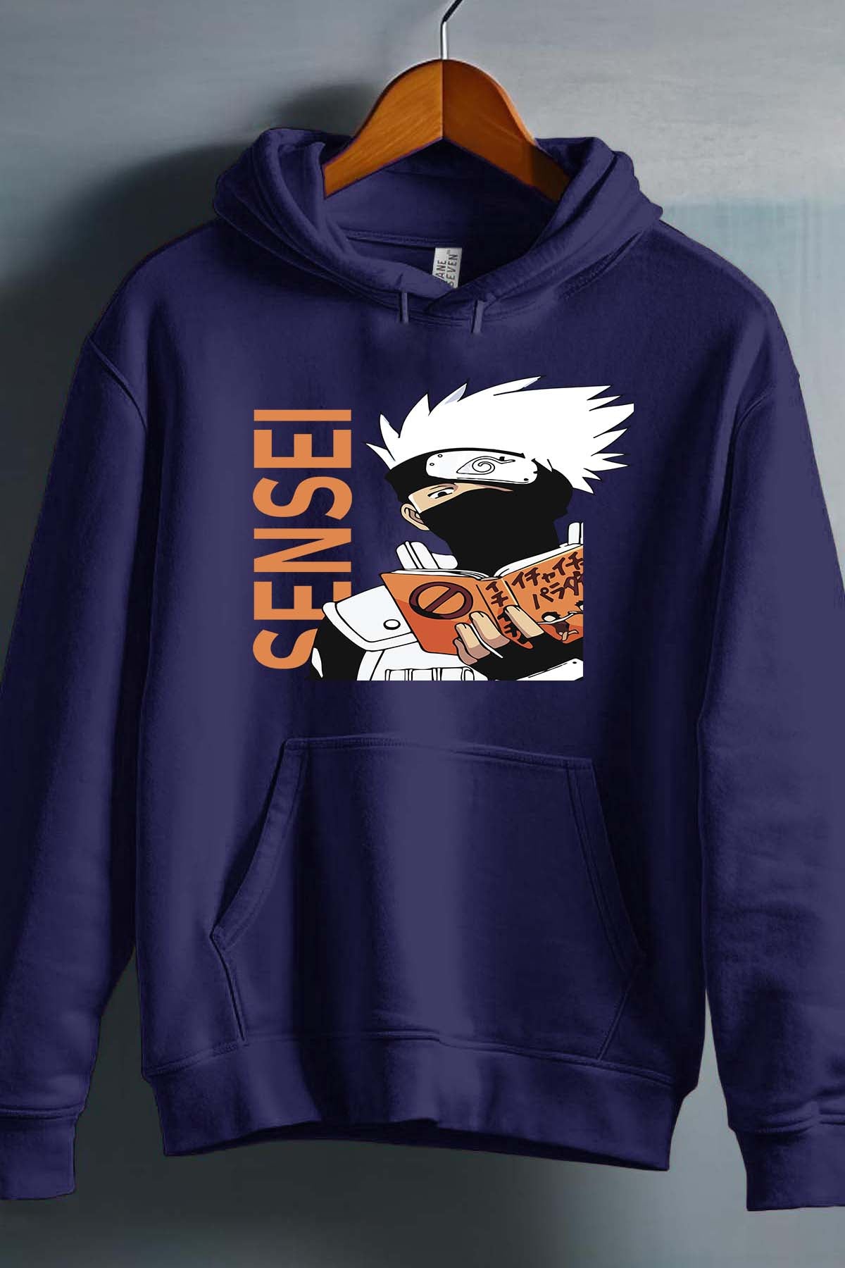 COULEUR:Marine|Sweat Capuche Garçon | sensei naruto Marine