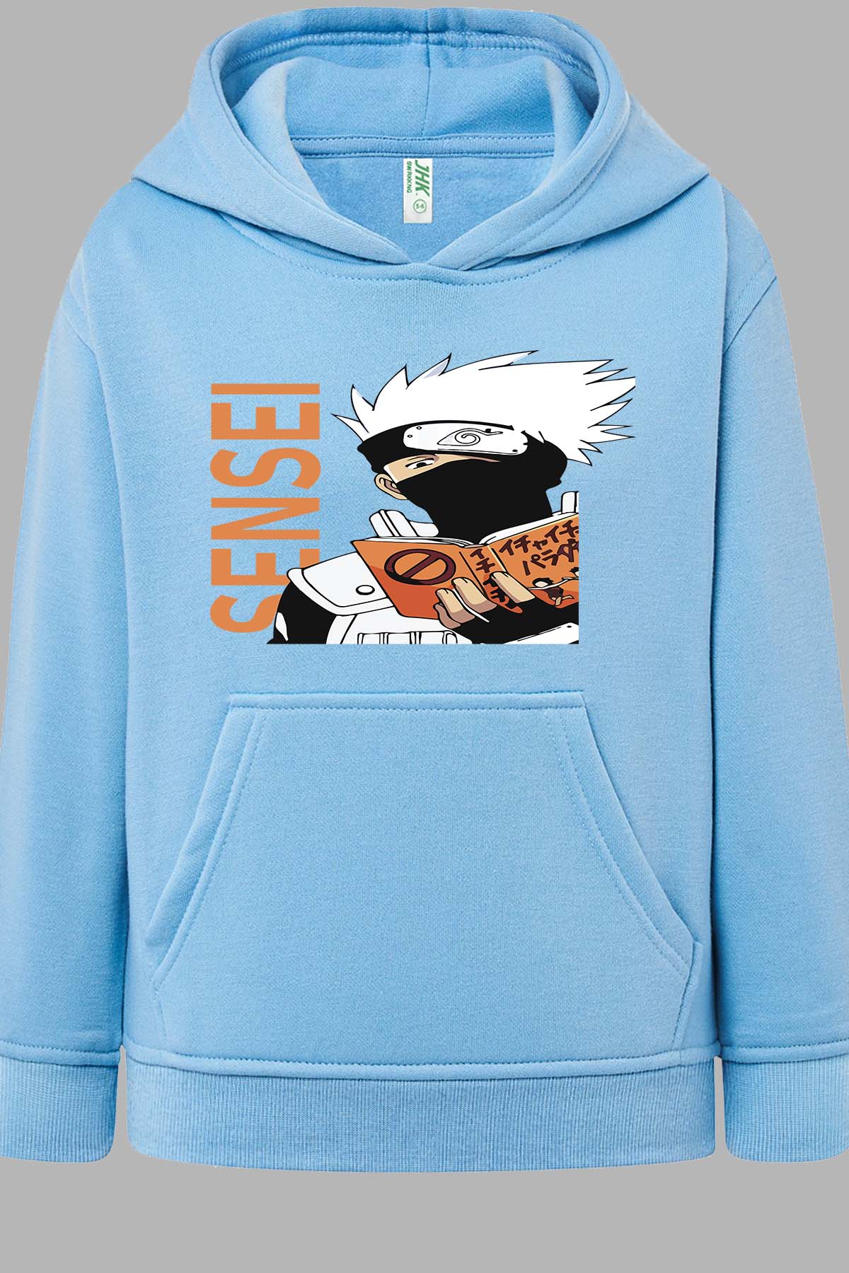 COULEUR:Bleu Ciel|Sweat Capuche Homme | sensei naruto Bleu Ciel