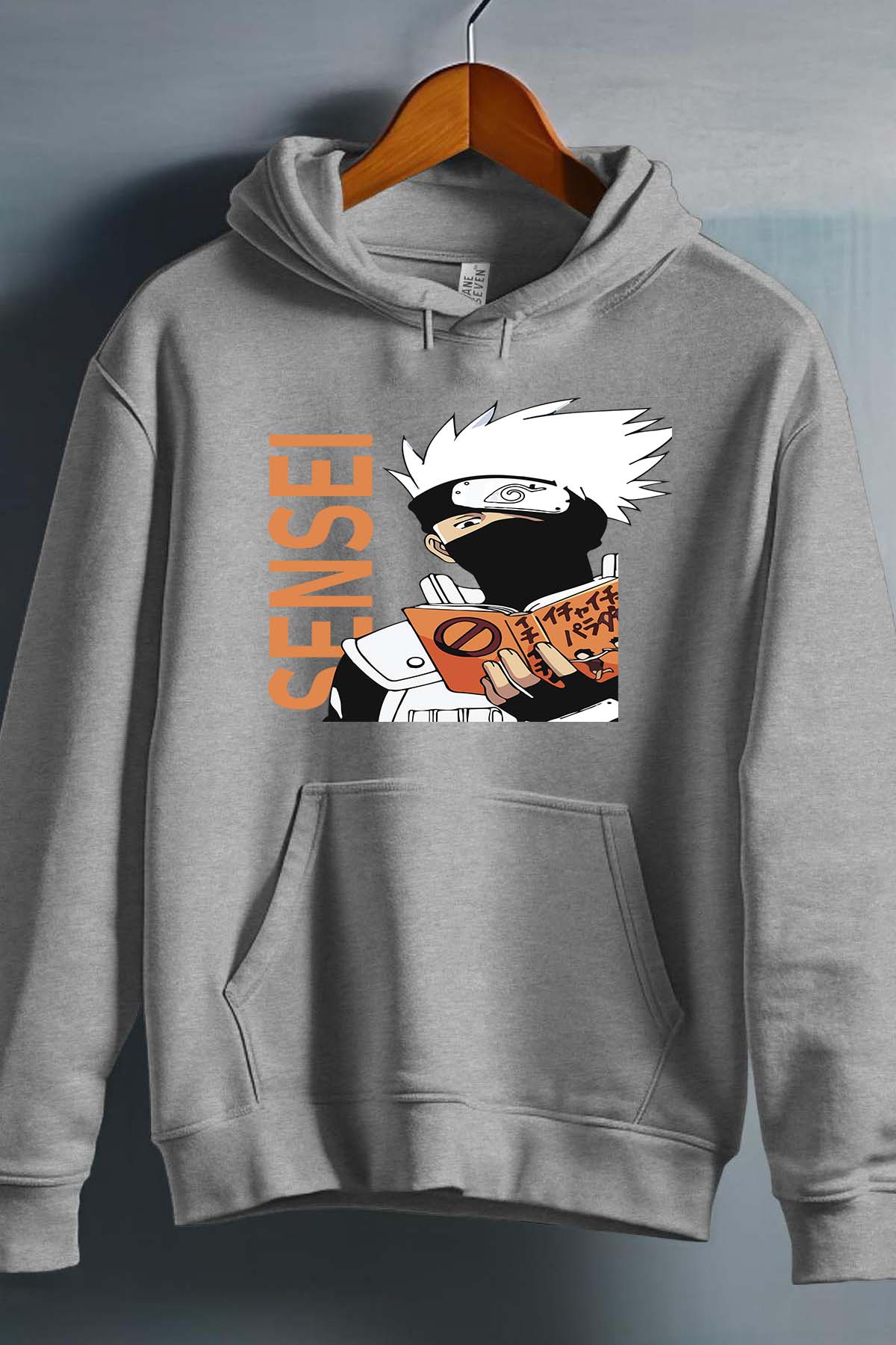 COULEUR:Gris|Sweat Capuche Homme | sensei naruto Gris