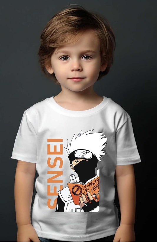 COULEUR:Blanc|T-shirt Garçon | sensei naruto Blanc