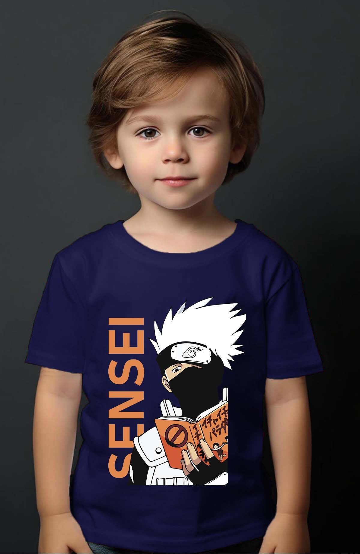 COULEUR:Marine|T-shirt Garçon | sensei naruto Marine