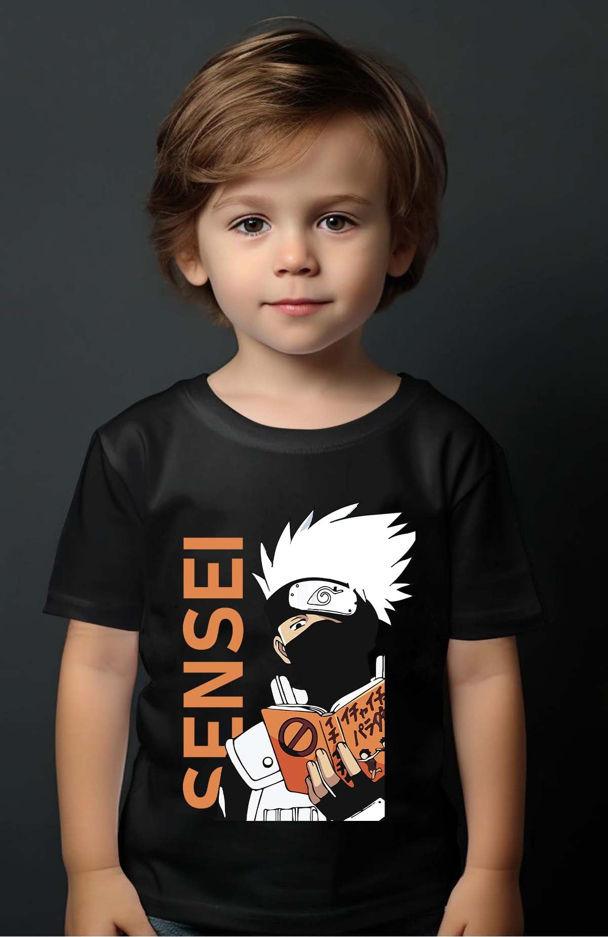 COULEUR:Noir|T-shirt Garçon | sensei naruto Noir