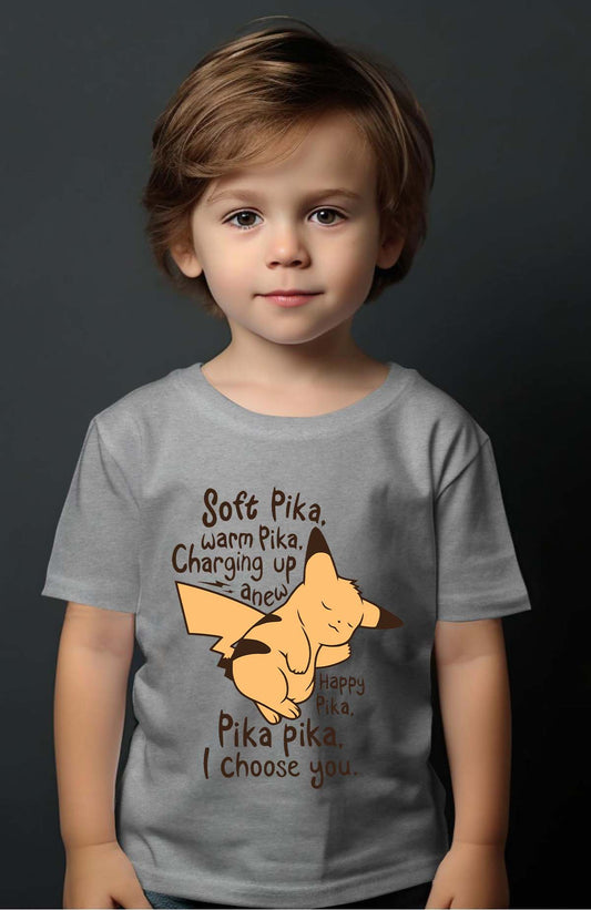 COULEUR:Gris|T-shirt Garçon | soft pika warm Gris