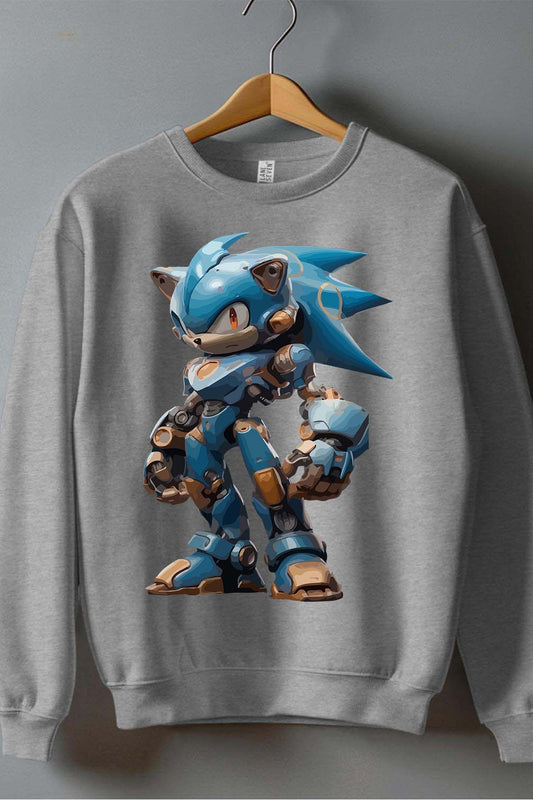 COULEUR:Gris|Sweat Col Rond Garçon | sonibot Gris