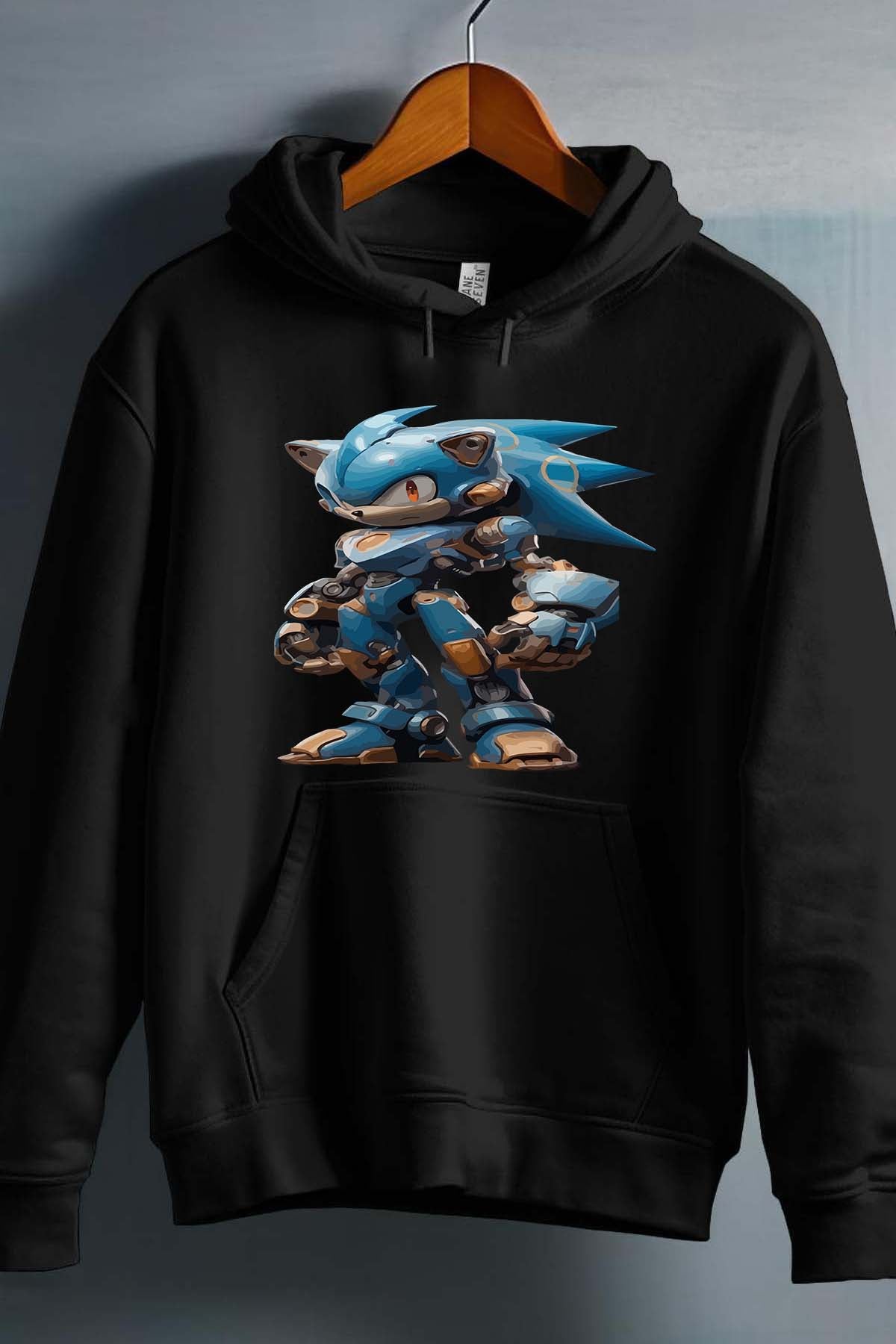 COULEUR:Noir|Sweat Capuche Garçon | sonibot Noir