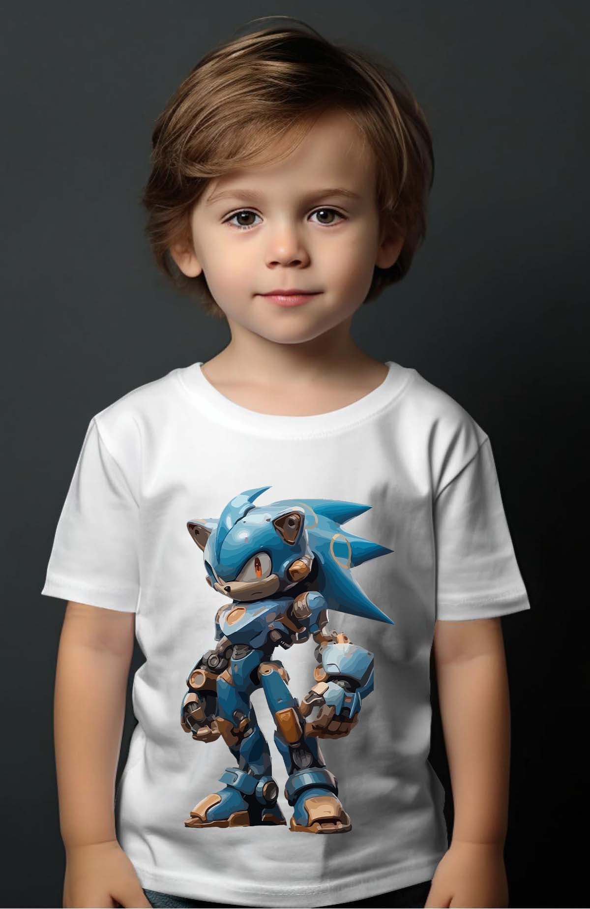 COULEUR:Blanc|T-shirt Garçon | sonibot Blanc