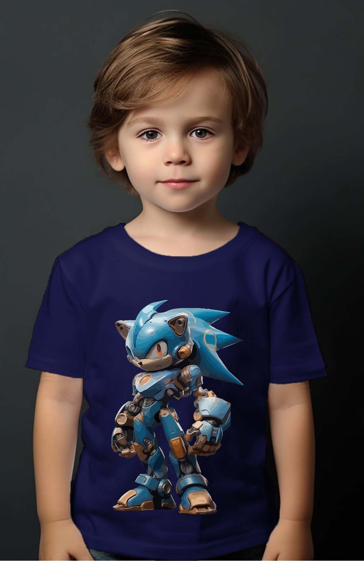 COULEUR:Marine|T-shirt Garçon | sonibot Marine