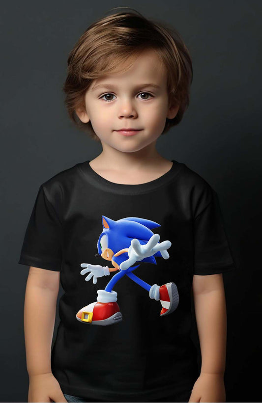 COULEUR:Noir|T-shirt Garçon | sonic Run Noir