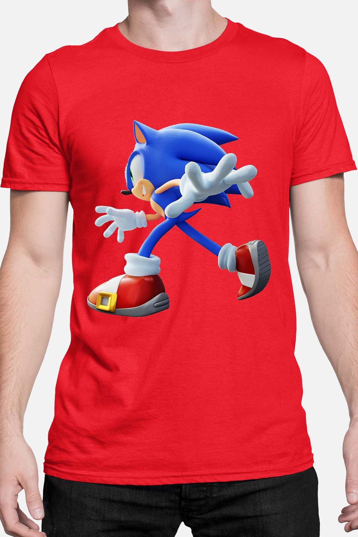COULEUR:Rouge|T-shirt Homme | sonic Run Rouge