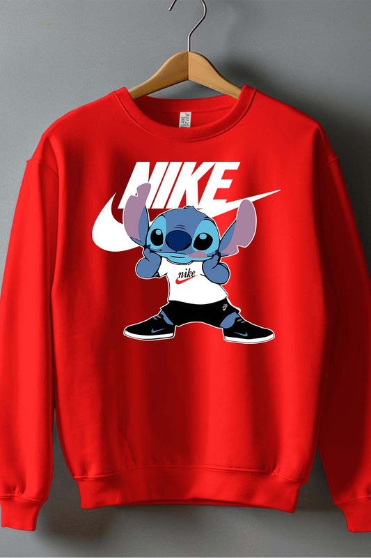 COULEUR:Rouge|Sweat Col Rond Garçon | stitch Nike shoes Rouge