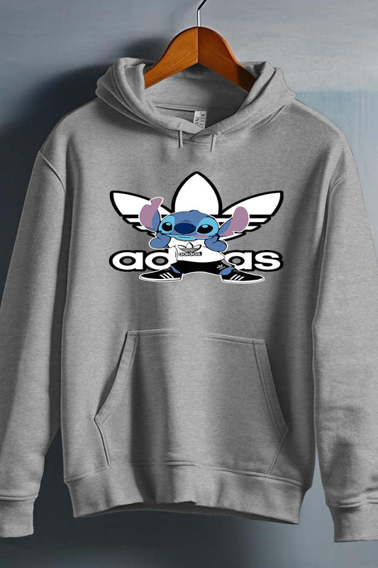 COULEUR:Gris|Sweat Capuche Garçon | stitch adi shoes Gris