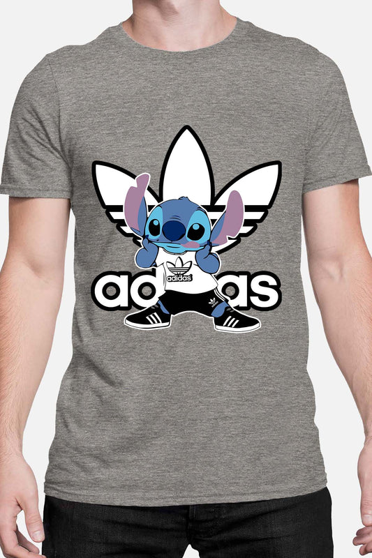 COULEUR:Gris|T-shirt Homme | stitch adi shoes Gris