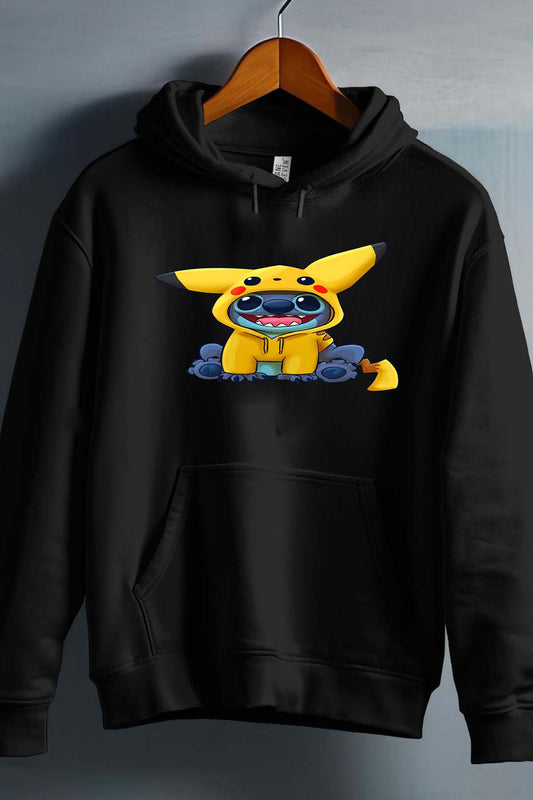 COULEUR:Noir|Sweat Capuche Garçon | stitch déguisé pikatchu Noir