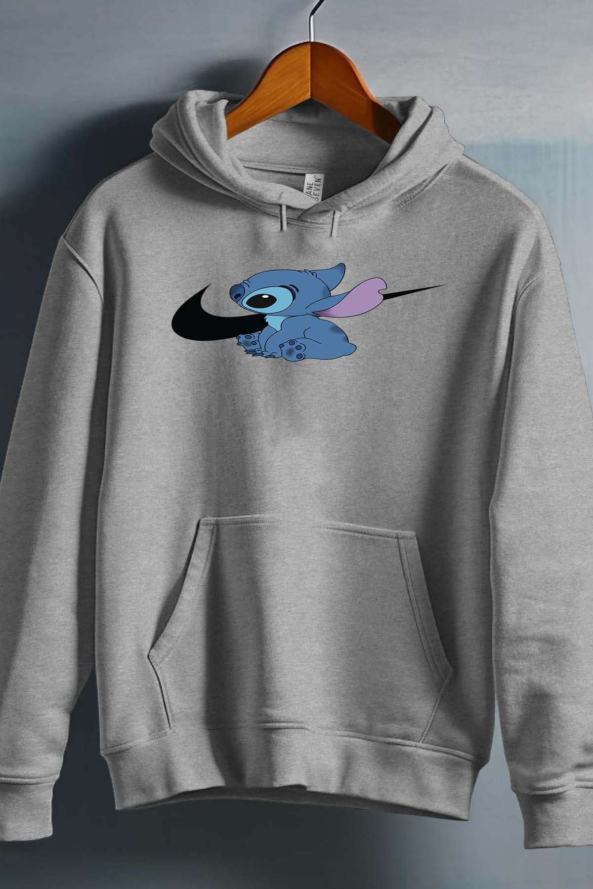 COULEUR:Gris|Sweat Capuche Fille | stitch nike Gris