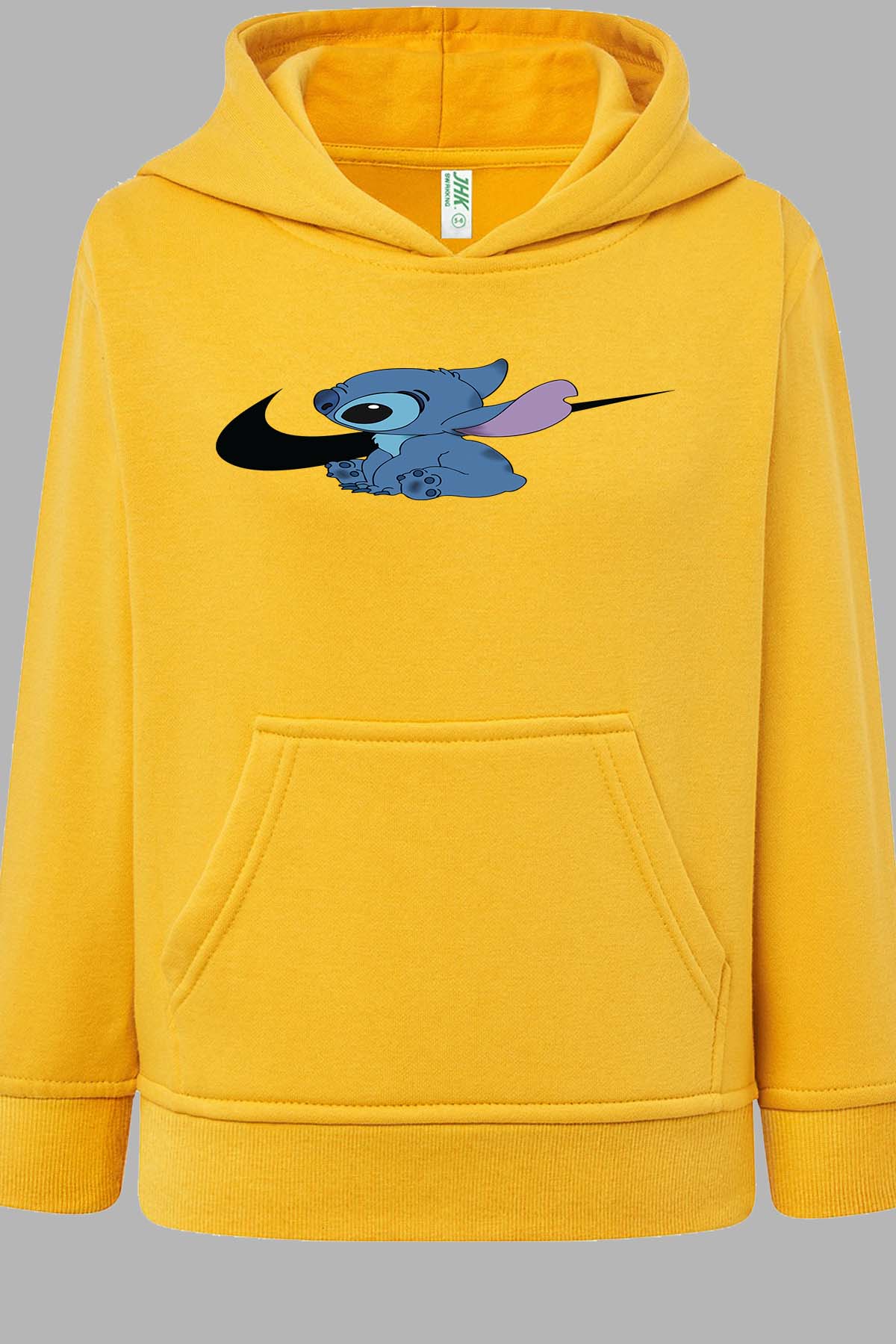 COULEUR:Jaune|Sweat Capuche Fille | stitch nike Jaune