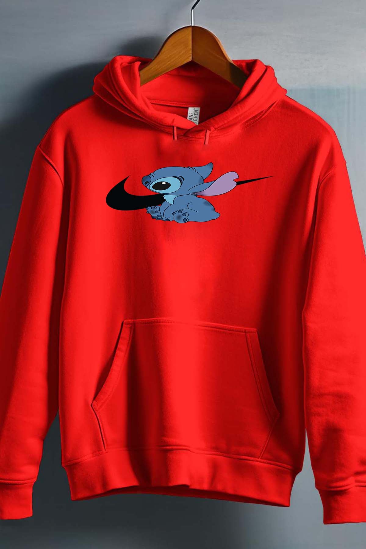 COULEUR:Rouge|Sweat Capuche Homme | stitch nike Rouge