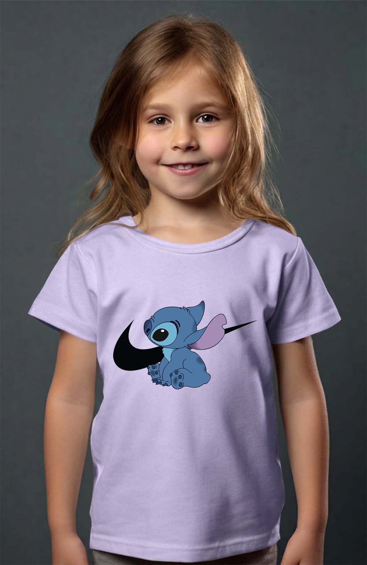 COULEUR:Violet|T-shirt Fille | stitch nike Violet
