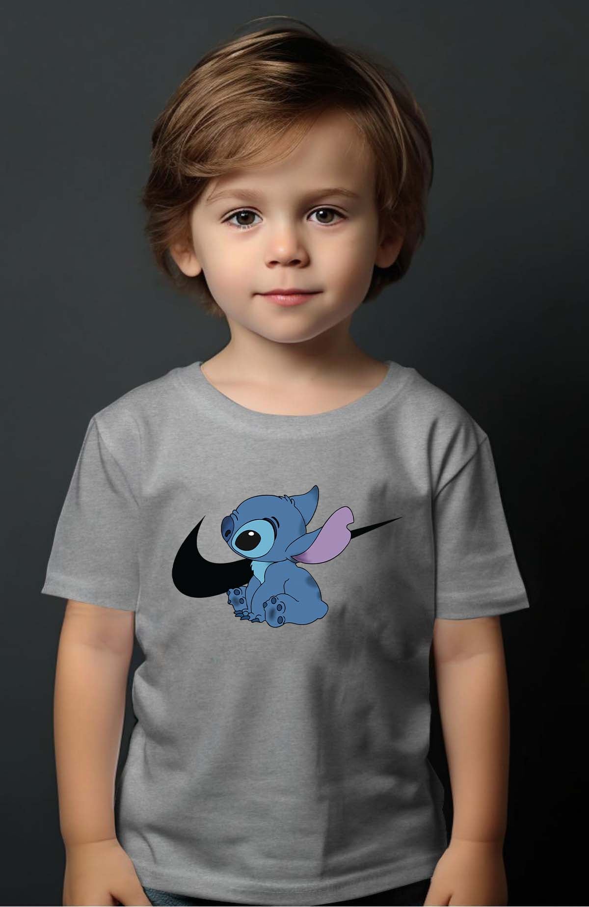 COULEUR:Gris|T-shirt Garçon | stitch nike Gris
