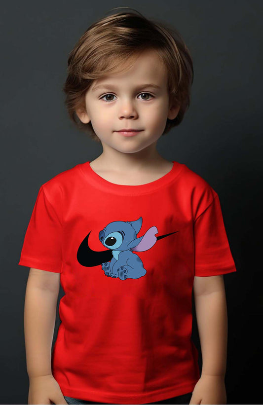 COULEUR:Rouge|T-shirt Garçon | stitch nike Rouge