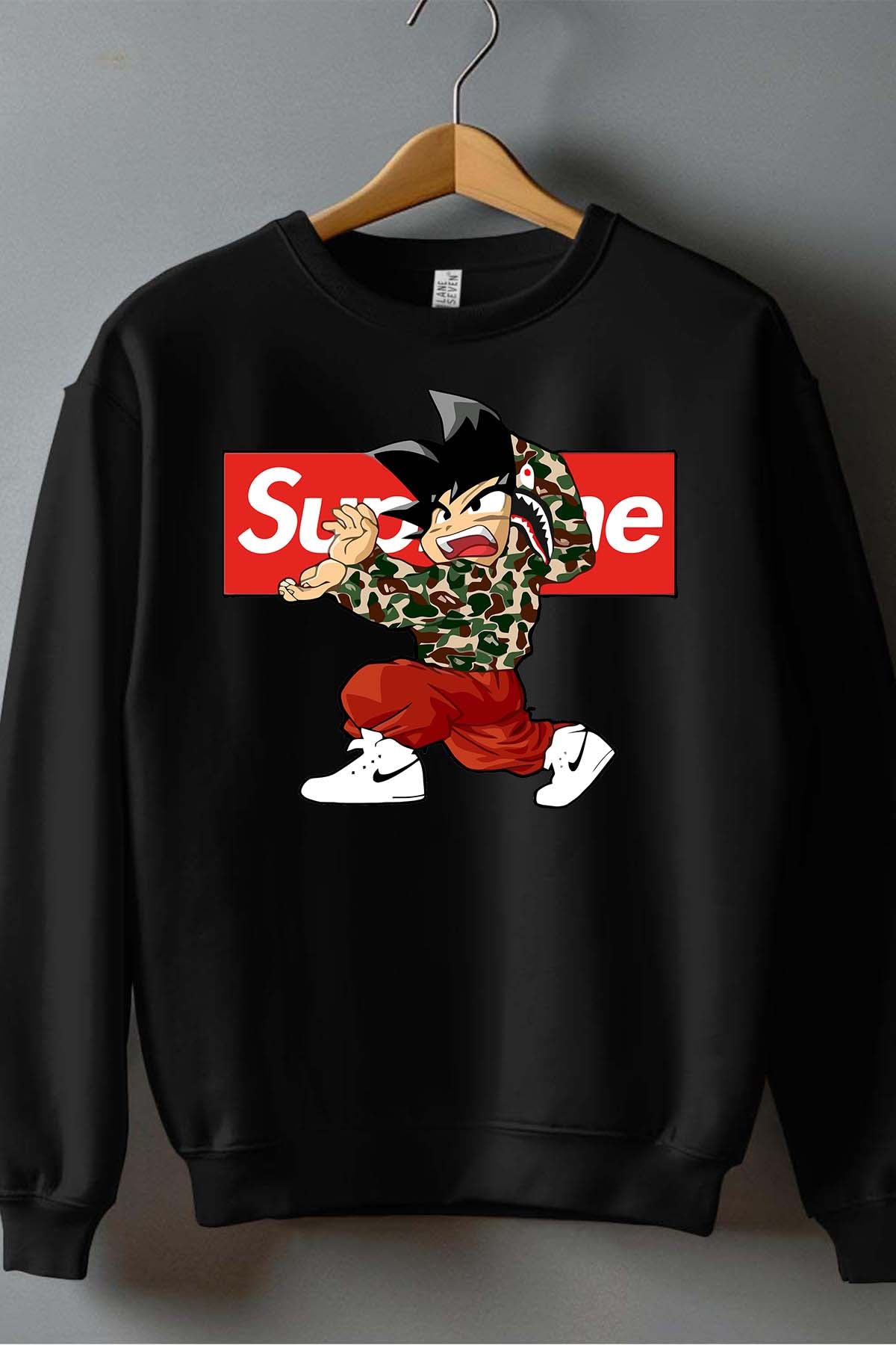 COULEUR:Noir|Sweat Col Rond Homme | supreme dbz Noir
