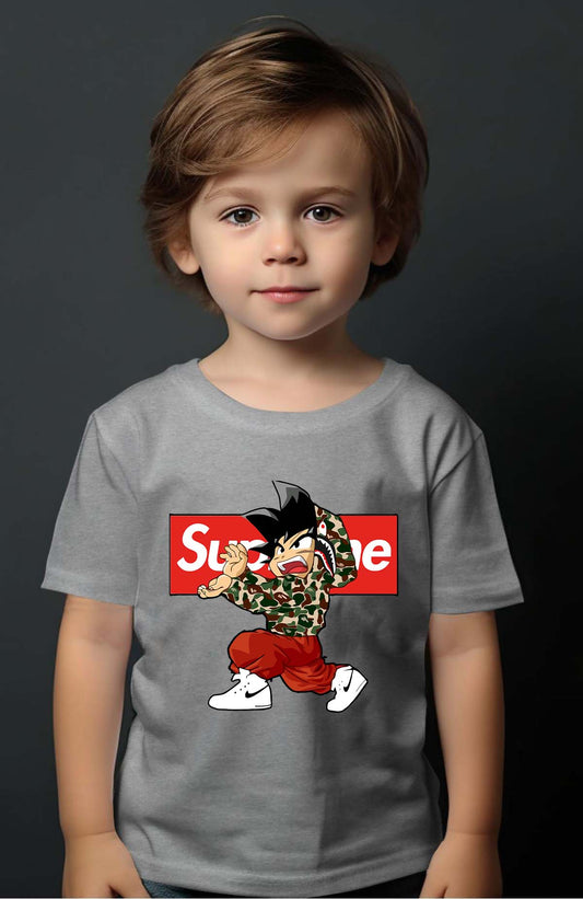 COULEUR:Gris|T-shirt Garçon | supreme dbz Gris