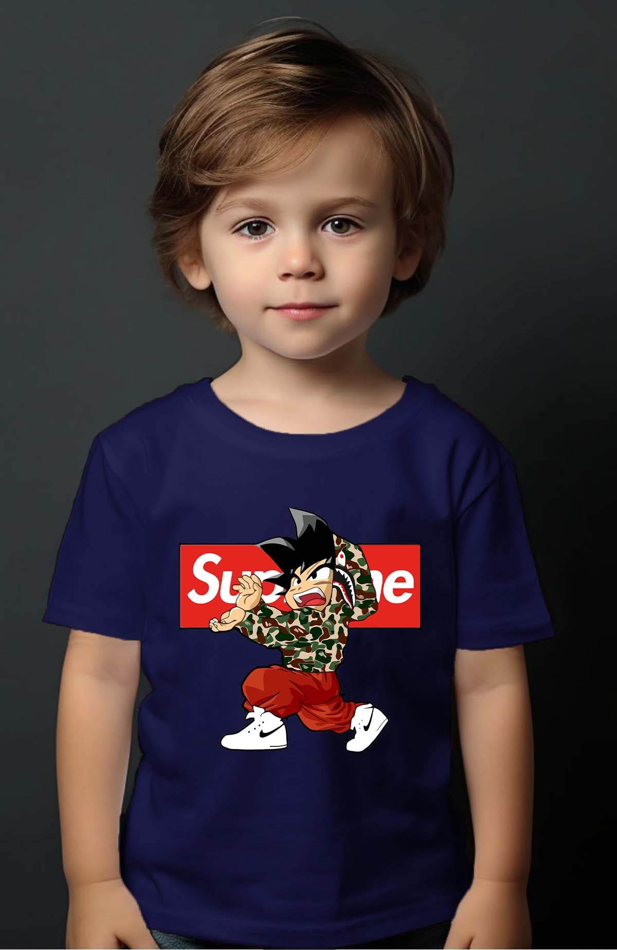 COULEUR:Marine|T-shirt Garçon | supreme dbz Marine