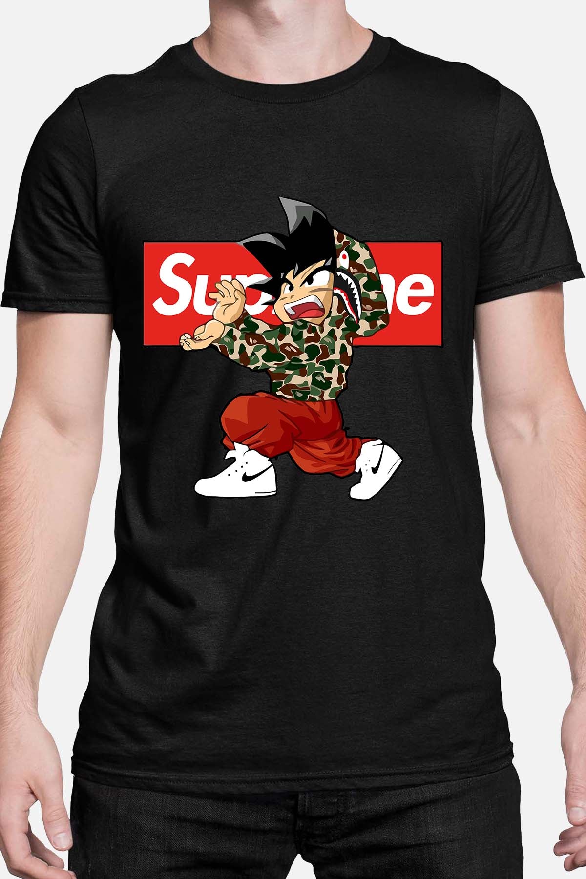 COULEUR:Noir|T-shirt Homme | supreme dbz Noir
