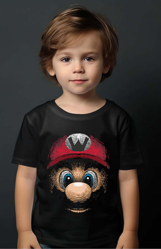 COULEUR:Noir|T-shirt Garçon | tete de mario Noir
