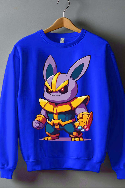COULEUR:Bleu Roi|Sweat Col Rond Garçon | thanpoke Bleu Roi