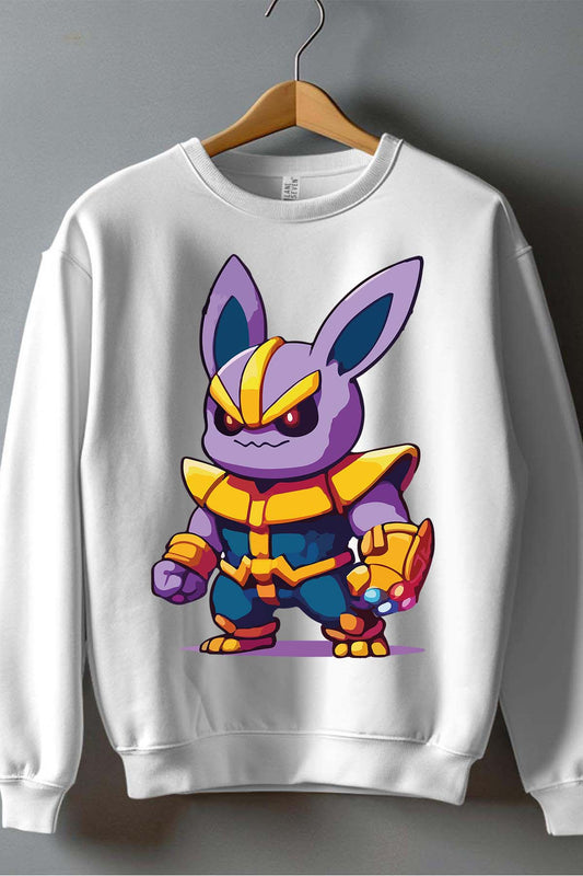 COULEUR:Blanc|Sweat Col Rond Homme | thanpoke Blanc