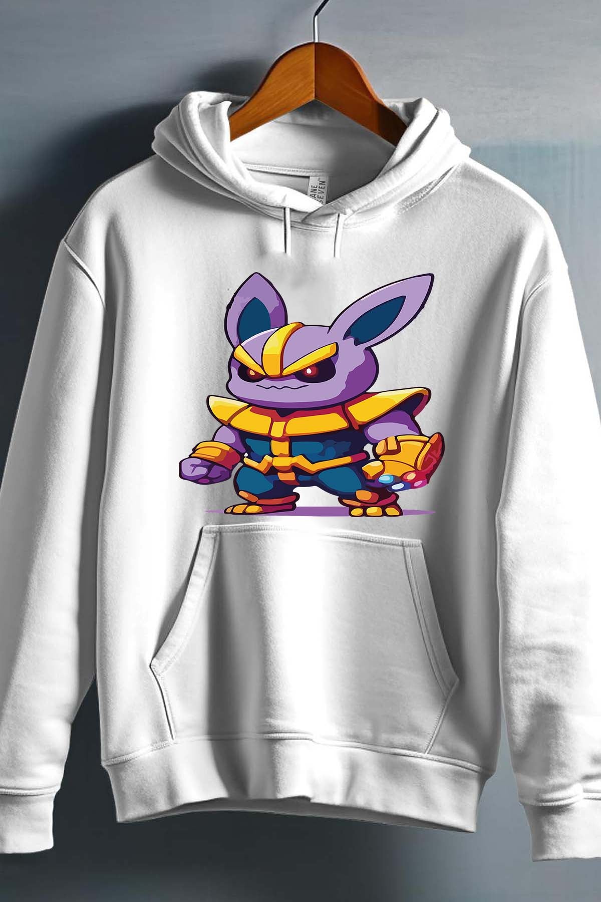 COULEUR:Blanc|Sweat Capuche Garçon | thanpoke Blanc