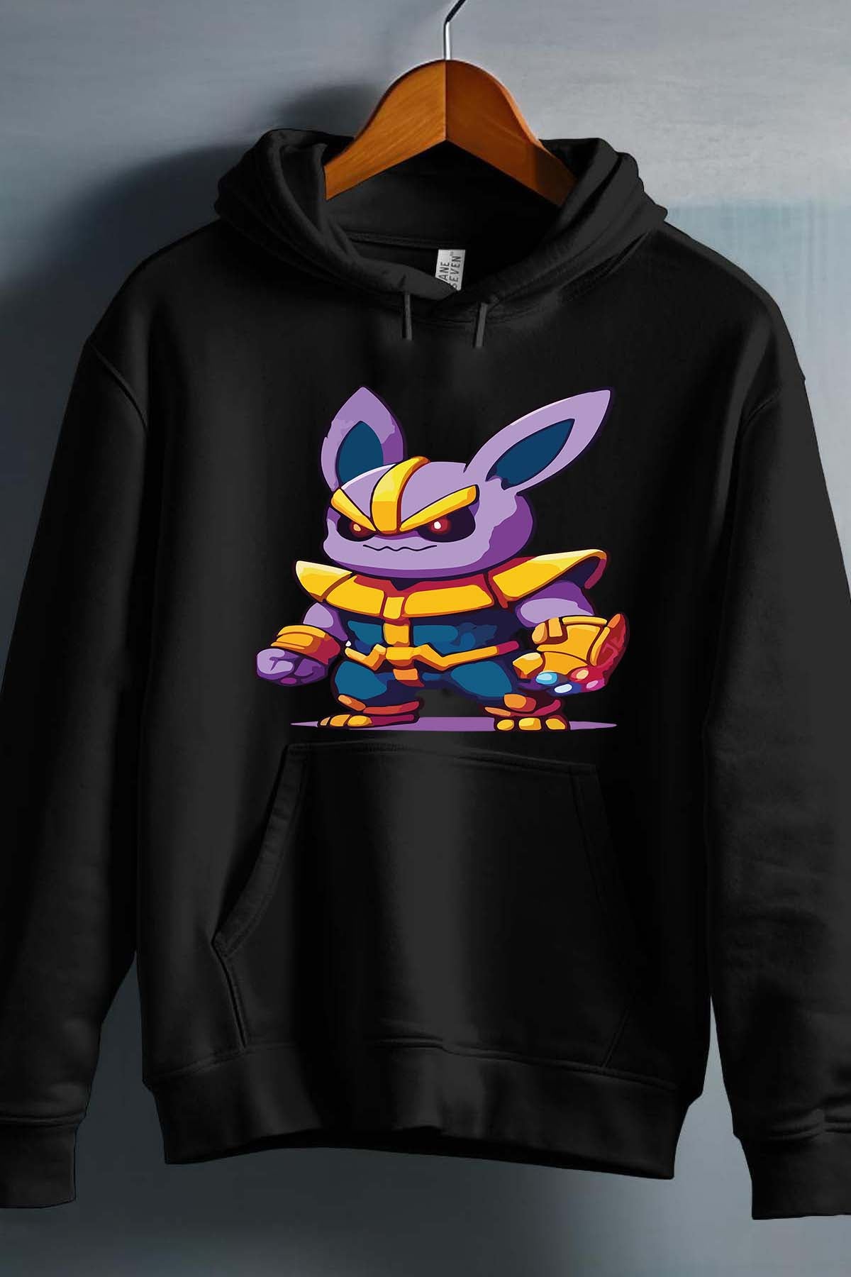 COULEUR:Noir|Sweat Capuche Garçon | thanpoke Noir