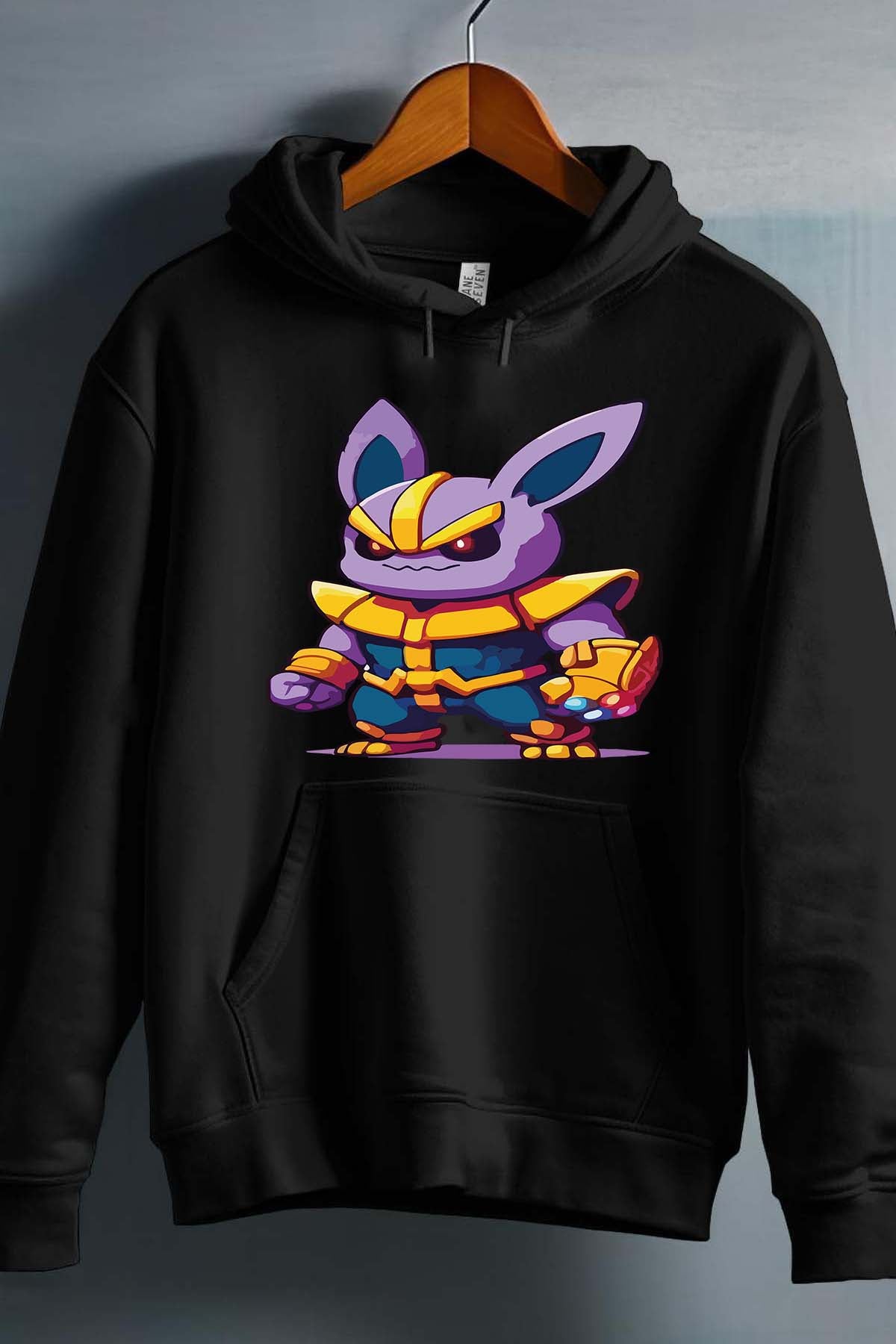 COULEUR:Noir|Sweat Capuche Homme | thanpoke Noir