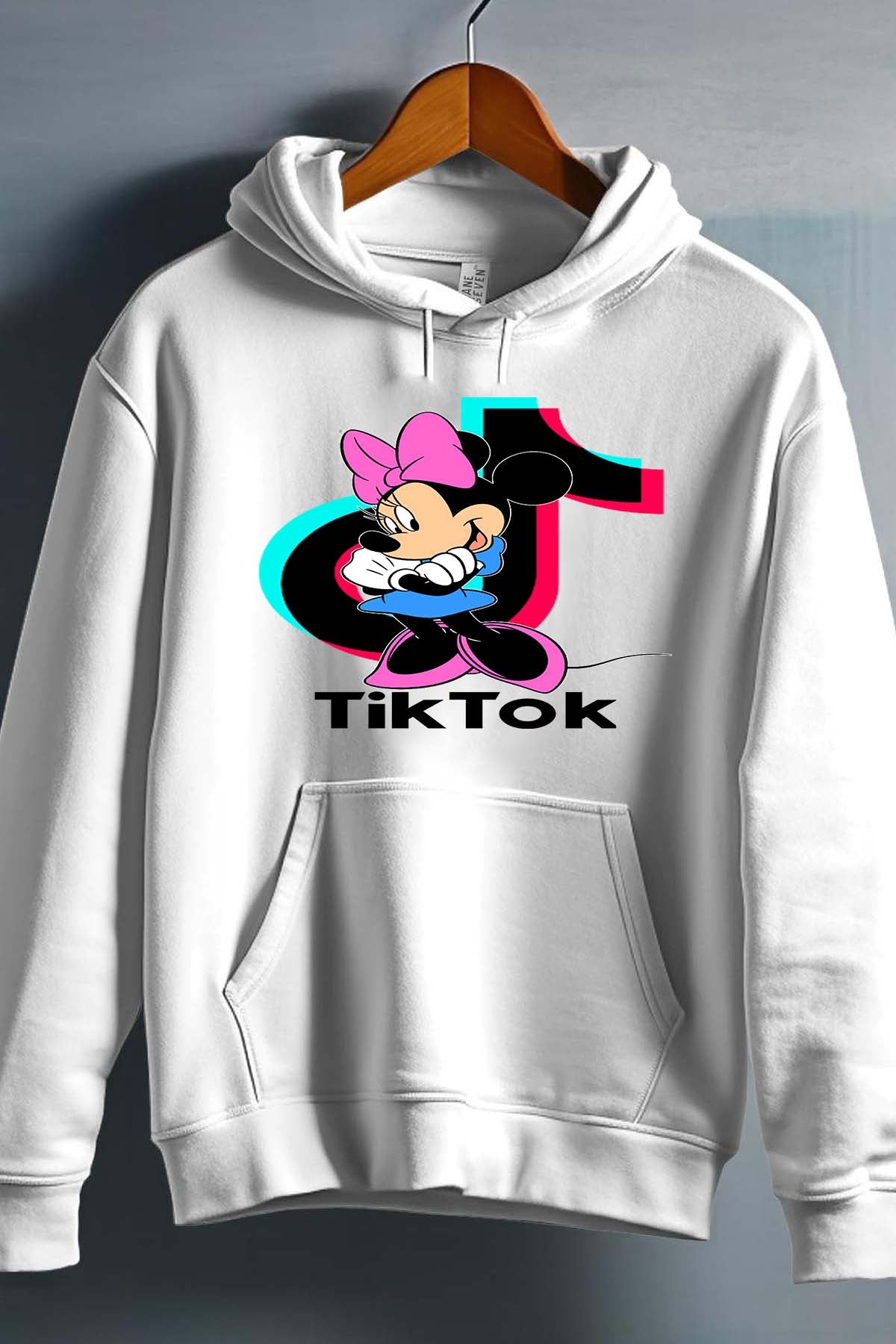 COULEUR:Blanc|Sweat Capuche Fille | tiktok minnie M2 Blanc