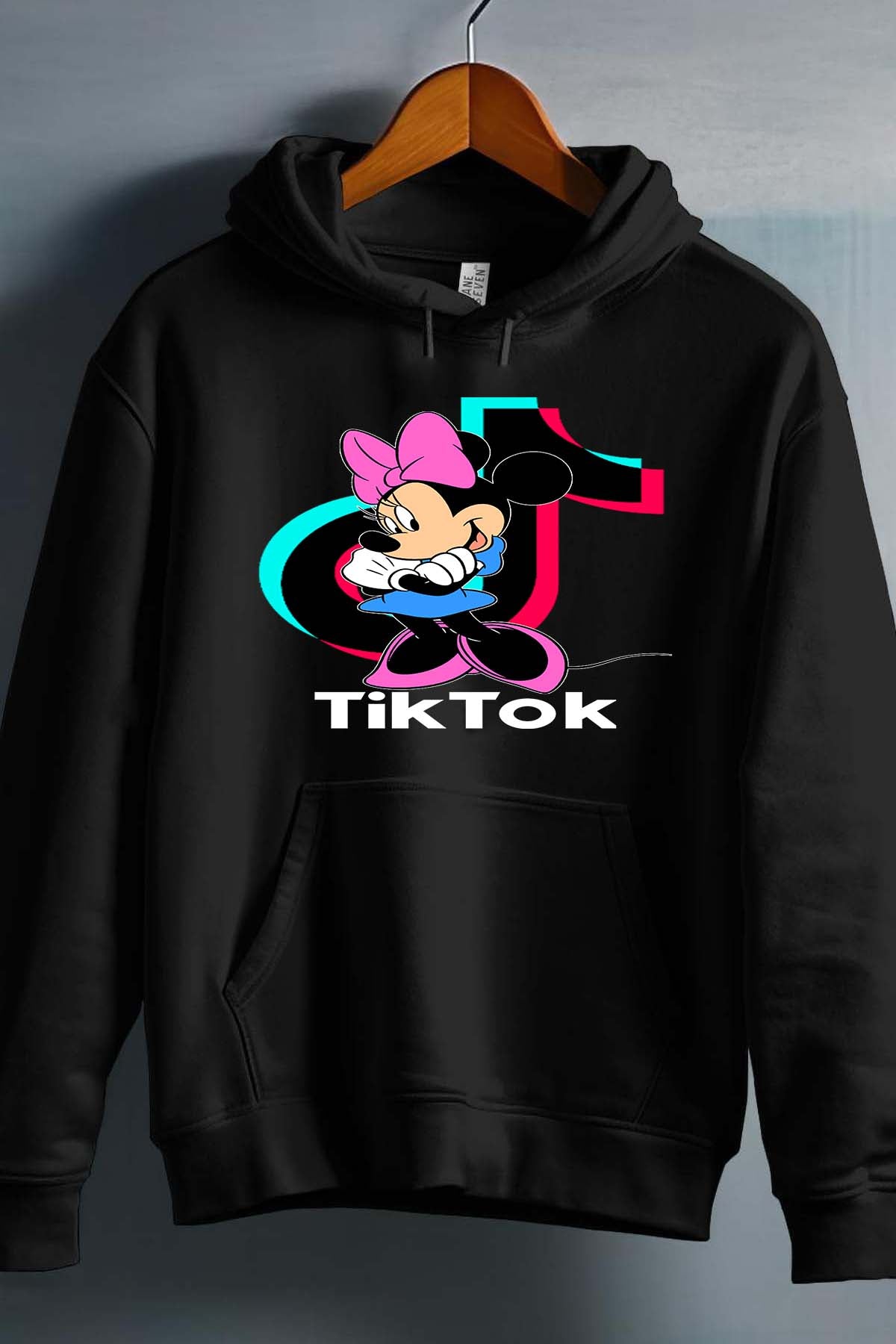 COULEUR:Noir|Sweat Capuche Fille | tiktok minnie M2 Noir