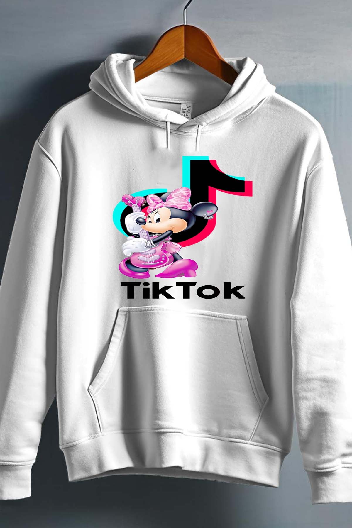 COULEUR:Blanc|Sweat Capuche Fille | tiktok minnie M3 Blanc