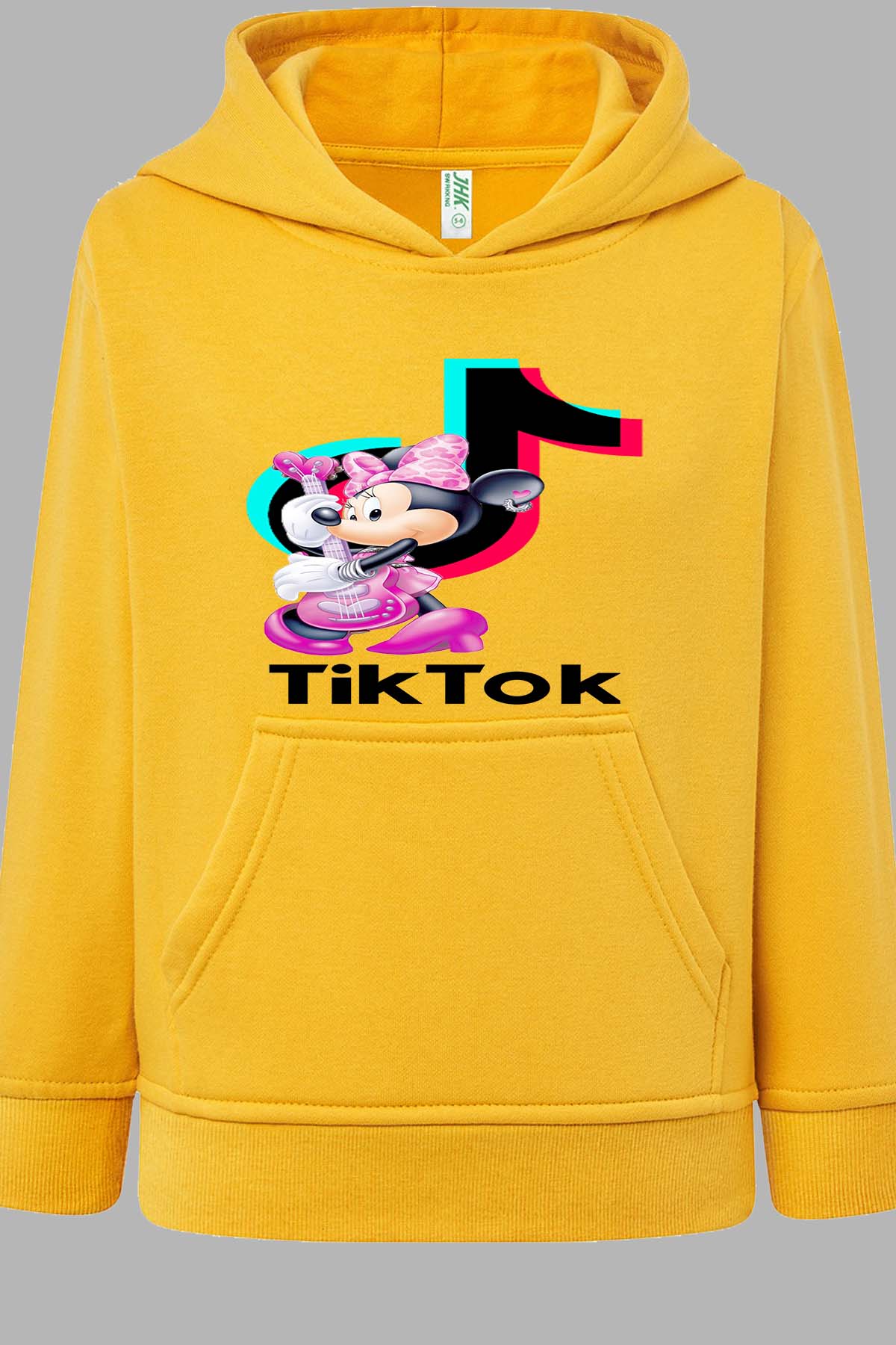 COULEUR:Jaune|Sweat Capuche Fille | tiktok minnie M3 Jaune