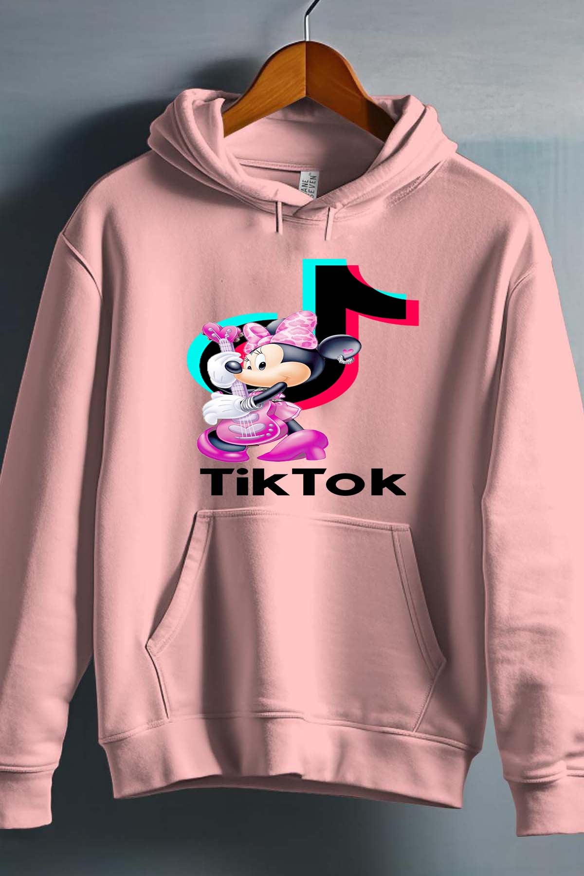 COULEUR:Rose|Sweat Capuche Fille | tiktok minnie M3 Rose