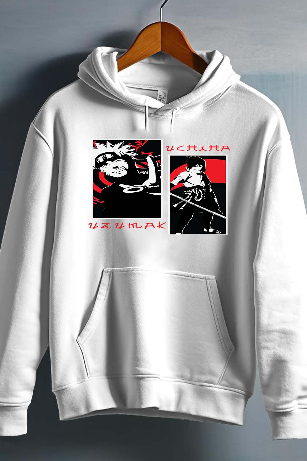 COULEUR:Blanc|Sweat Capuche Garçon | uzu & uchiha Blanc