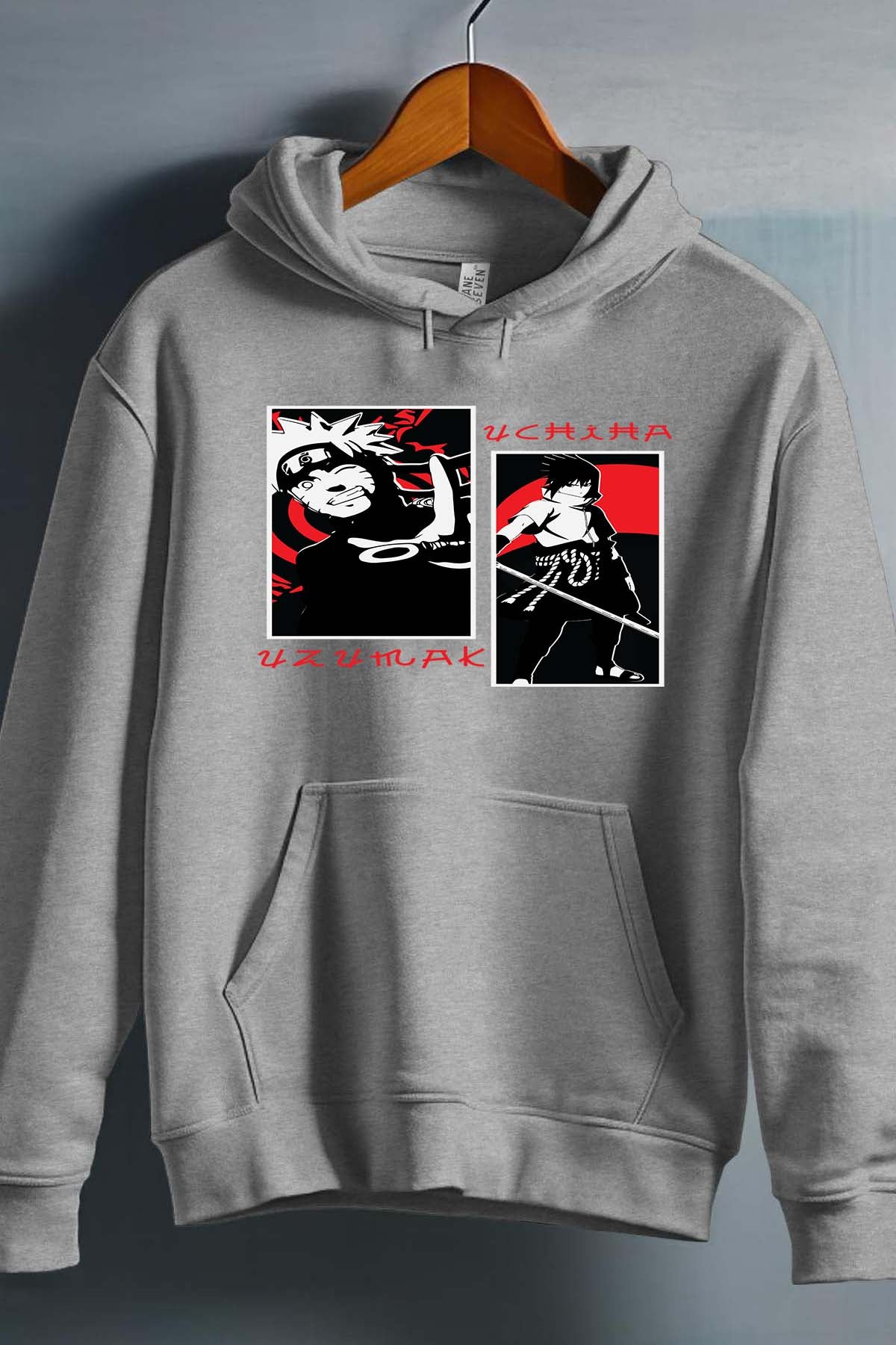 COULEUR:Gris|Sweat Capuche Garçon | uzu & uchiha Gris