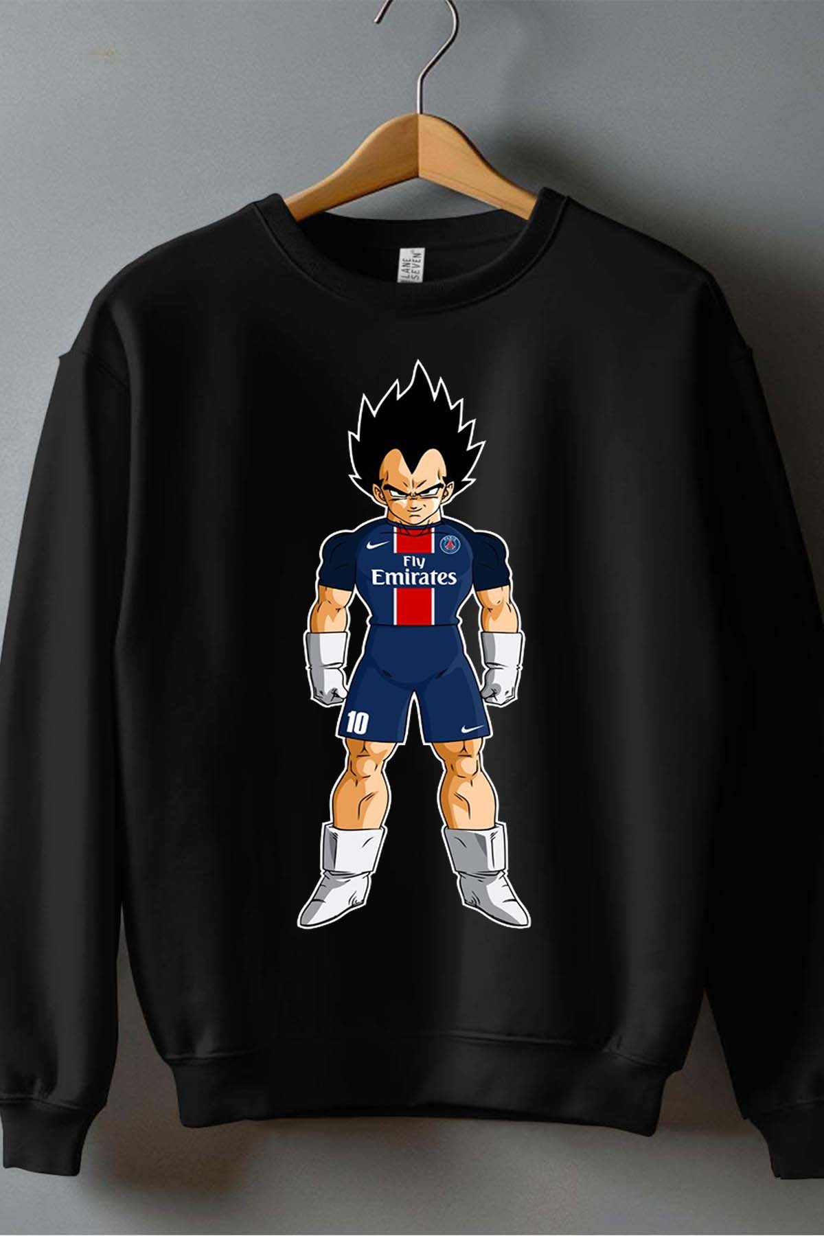 COULEUR:Noir|Sweat Col Rond Homme | vegeta psg Noir