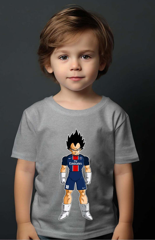 COULEUR:Gris|T-shirt Garçon | vegeta psg Gris