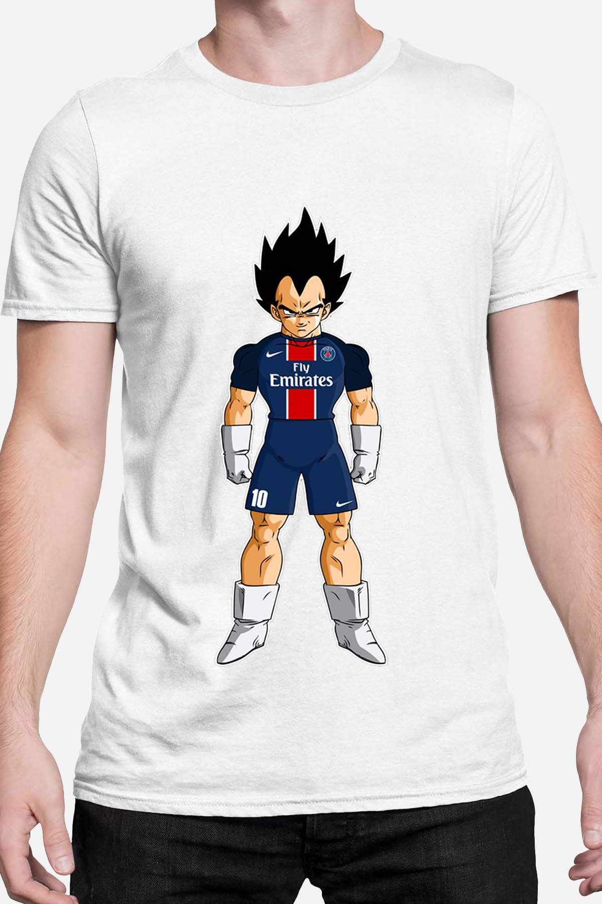 COULEUR:Blanc|T-shirt Homme | vegeta psg Blanc