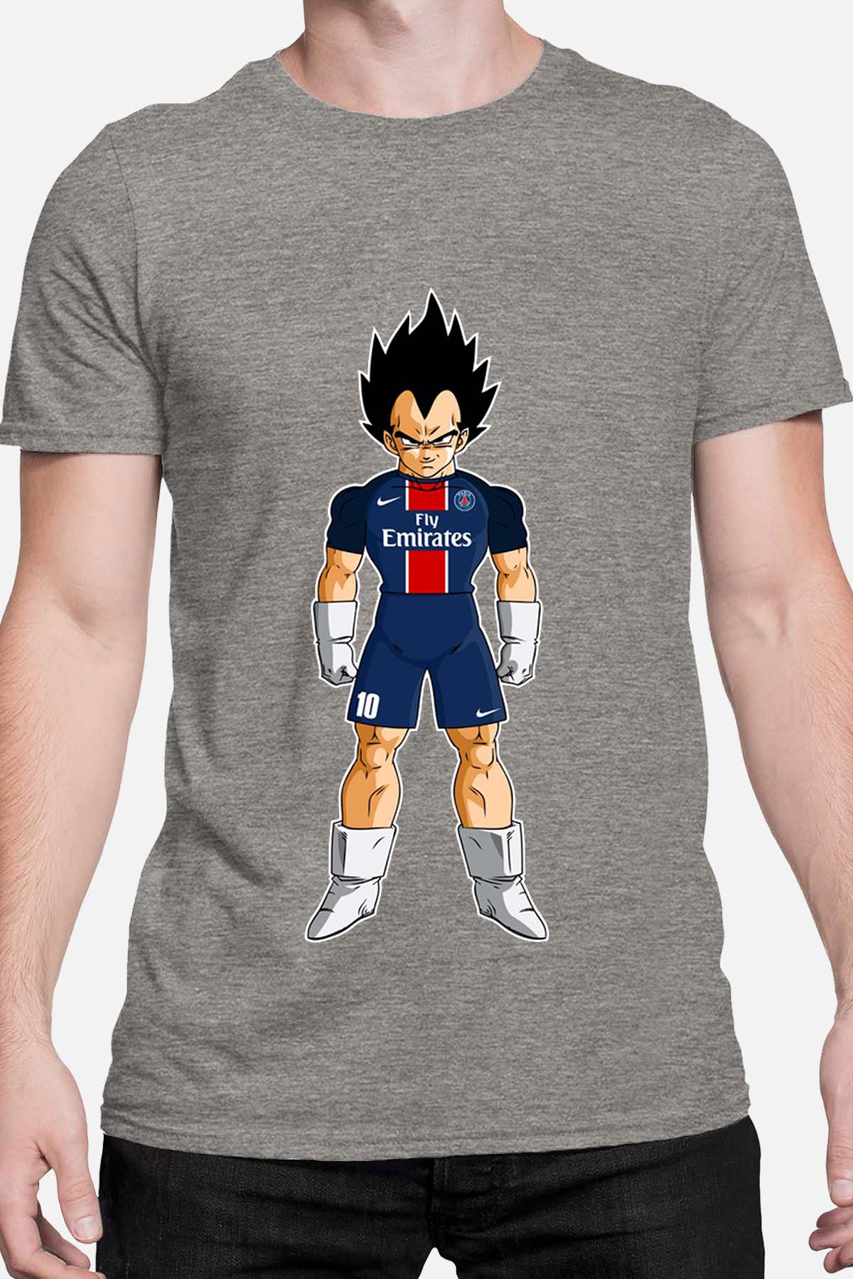 COULEUR:Gris|T-shirt Homme | vegeta psg Gris